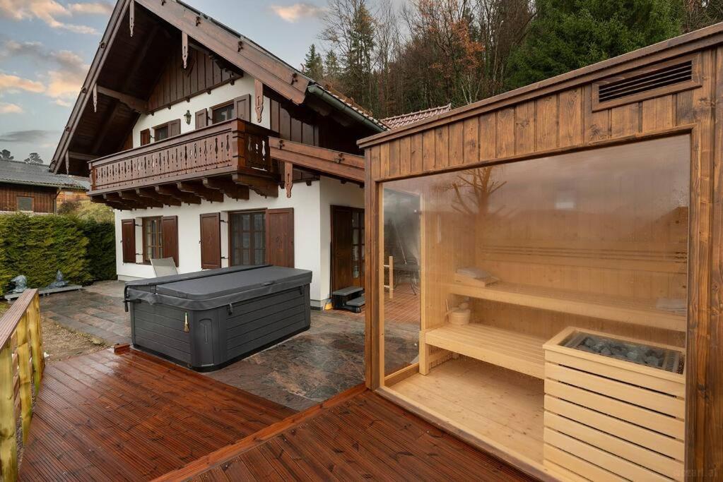 Luxus Alpenparadies Nahe Salzburg Sauna & Whirlpool Adnet Exterior foto